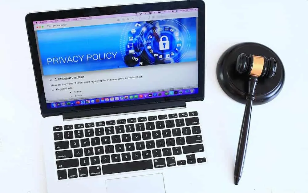 Pandectes GDPR Compliance app for Shopify stores - Differences between privacy policy and terms and conditions - laptop