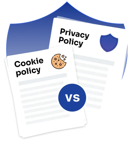 Privacy policy vs. cookie policy: Understanding the differences - icon