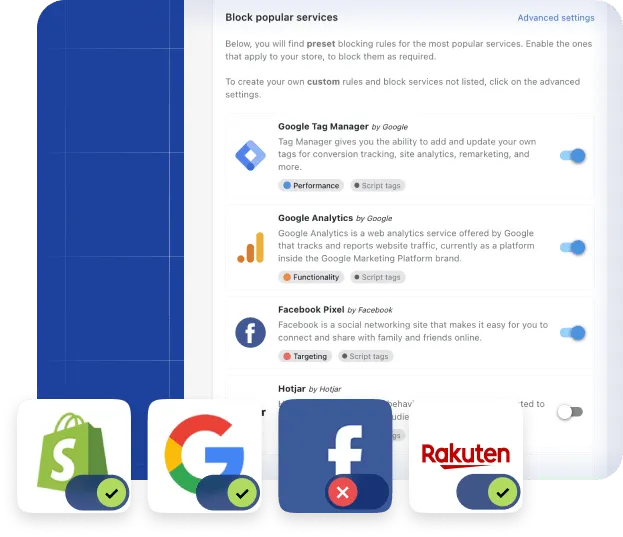 Pandectes auto-blocker and Google Consent Mode