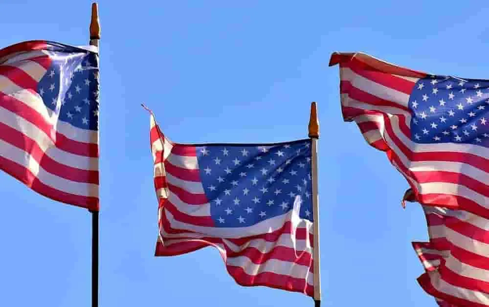 US flags