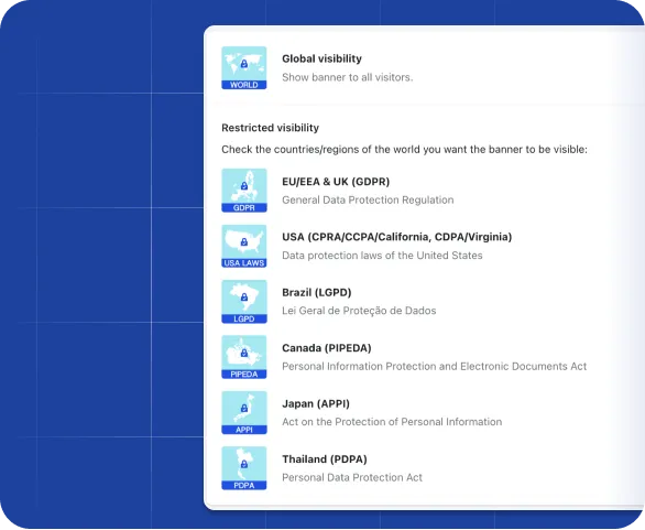 Pandectes geolocation region selection
