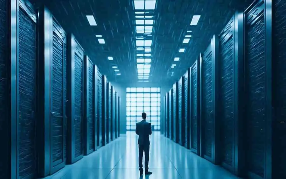 man in servers