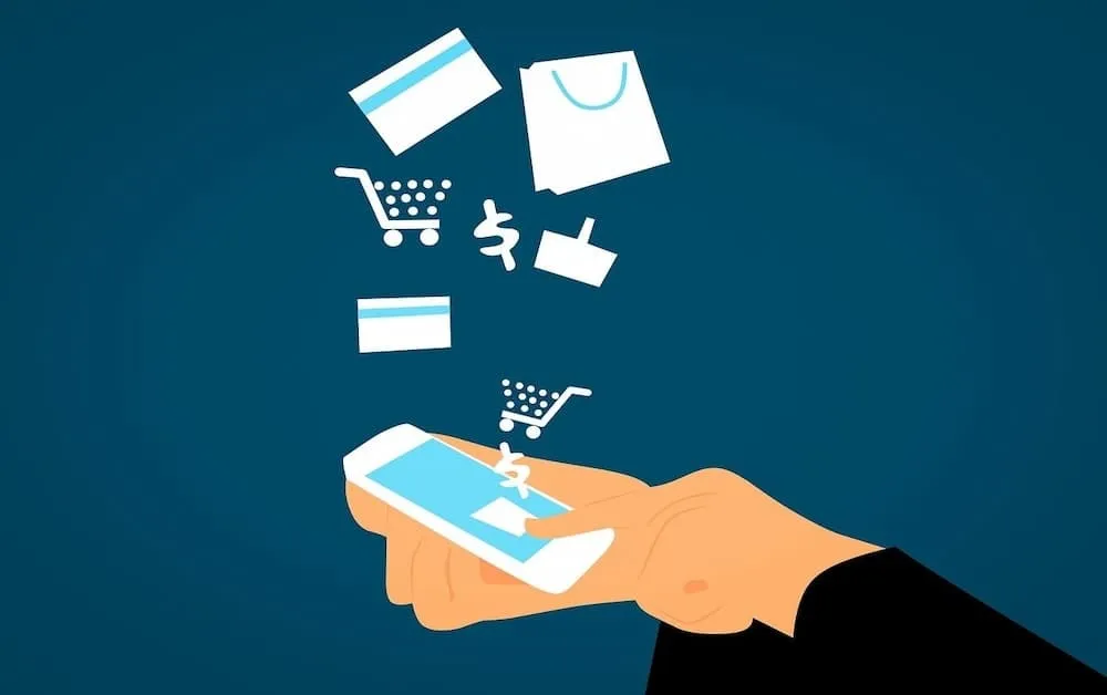 shoping on phone