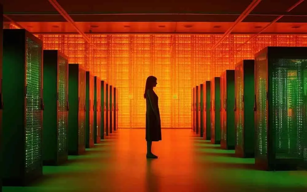 woman in servers