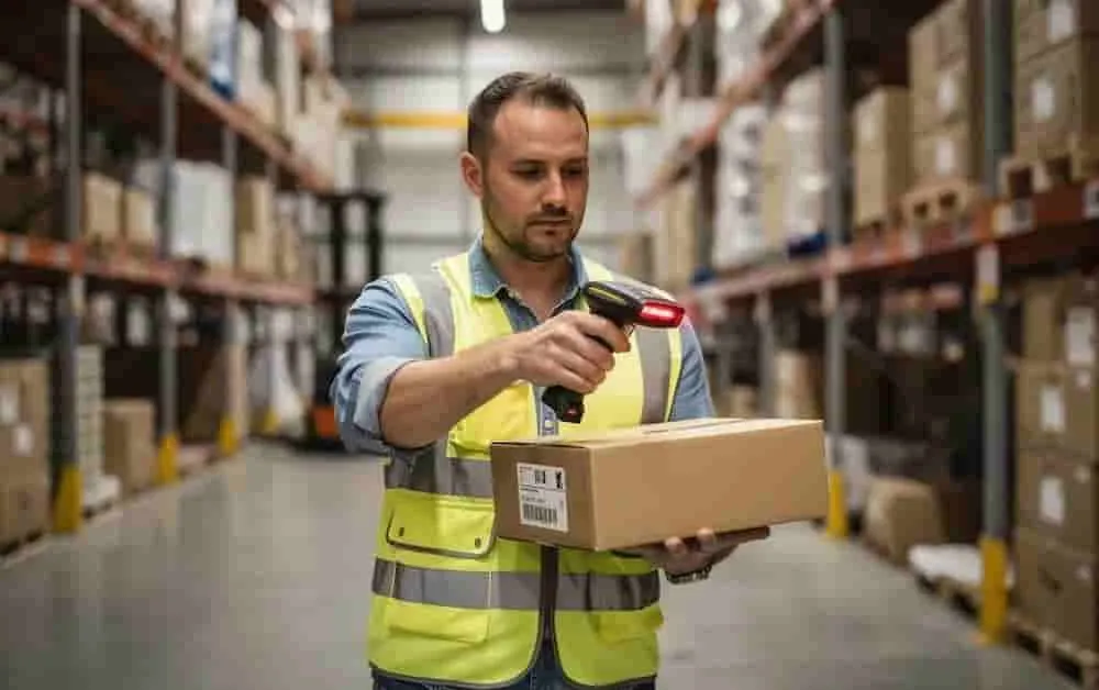 worker scanning